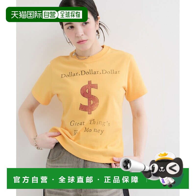 1h可退 日本直邮MY NAME IS PETER 女装 美元图案纯棉T恤 2026AGU