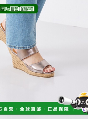 【日本直邮】Menuemenue凉鞋(1141青铜色pu)坡跟秋冬季新款女时装