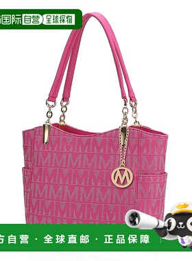 自营 mia k collectionBraylee M Signature Tote Handbag - fuch