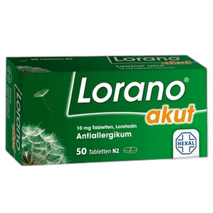 Hexal10mg氯雷他定抗敏药片花粉荨麻疹抗敏药片50片