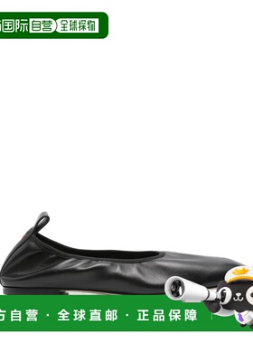 1h可退 香港直邮aeyde 女士 NOMI 纳巴革黑色芭蕾鞋 A11FL0603001