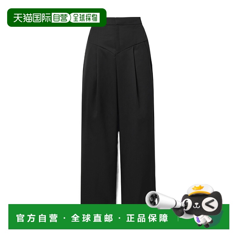 香港直邮Isabel Marant 高腰休闲裤 PA0270FAA4F03I羊毛直筒裤