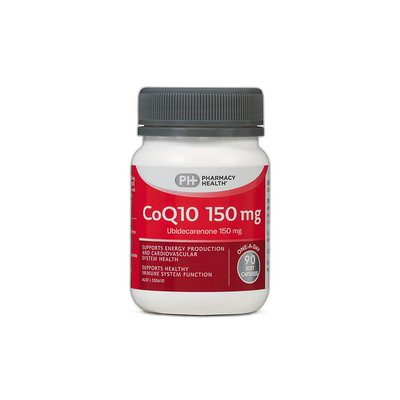 澳大利亚直邮Pharmacy Health辅酶Q10护心脑血管健康150mg 60粒