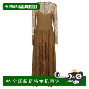 lorenzo serafini帶蕾絲覆面和喇叭裙 philosophy Maxi 自營(yíng)