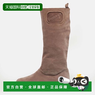 自营Salvatore Ferragamo Dusty Pink Suede My Sweet Calf Lengt