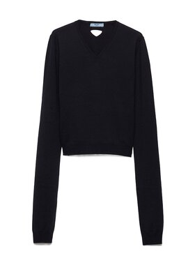 PRADA 女士针织毛衣 P24Q2A165PSOOOF0008 SS2025 蓝色