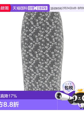 香港直邮Fendi 提花半身裙 FZQ767ATPW长裙包臀裙