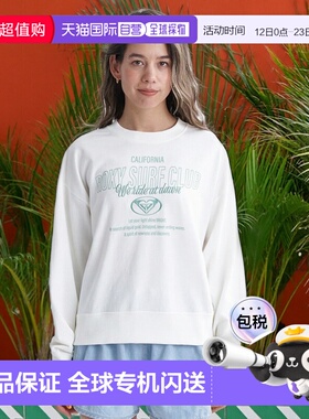 日本直邮ROXY SURF CLUB 女士长袖T恤 白色卫衣 24SPRLT241068WHT