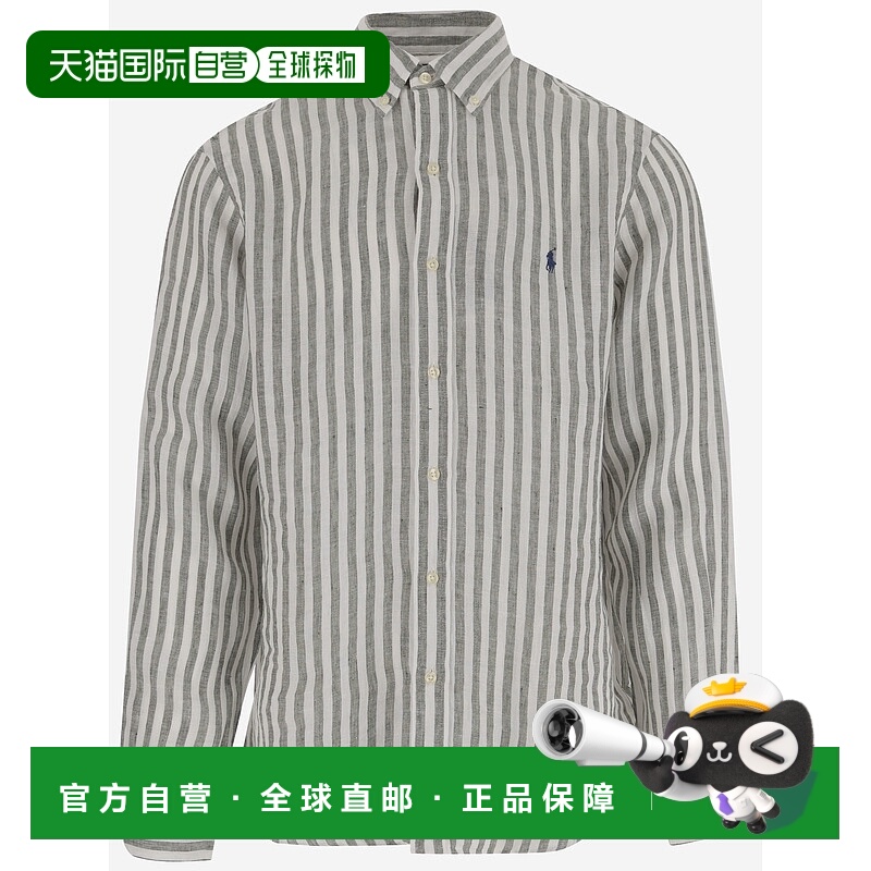 1h可退 欧洲直邮polo ralph lauren 男士 衬衫新款亚麻