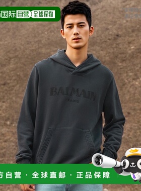 香港直邮BALMAIN 男士针织衫 CH0JT216BC72YGD CO 黑色 长袖卫衣