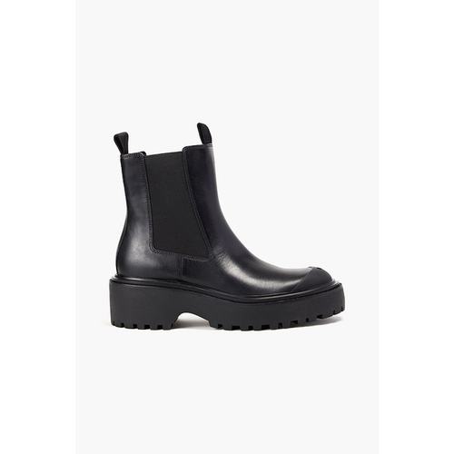 潮奢 Tory Burch 托里·伯奇 女士 橡胶边皮质切尔西靴 85717001