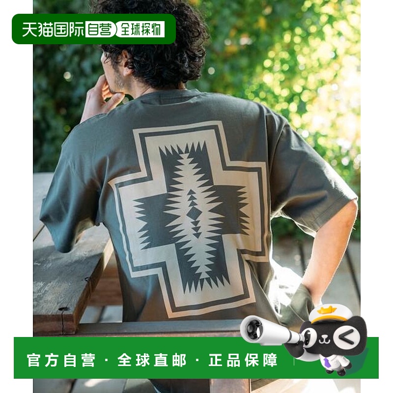 1小时内可退 日本直邮PENDLETON 联名 背面印花 圆领T恤宽松时尚