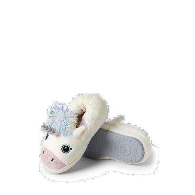 自营 Dearfoams 儿童 Emery Critter 封闭式动物拖鞋 - 平纹细布