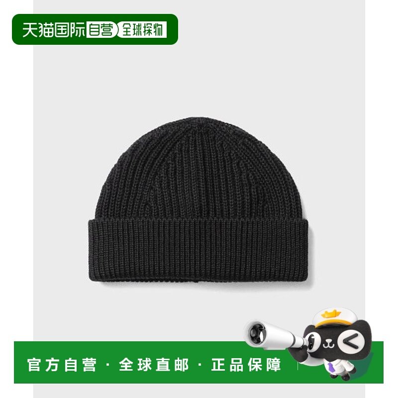 韩国直邮ANDERSEN-ANDERSEN 公用帽子SHORT BEANIE-Black羊毛