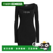 香港直邮Dsquared2 连衣裙 二次方 1h可退 女士 短款 black黑色 舒