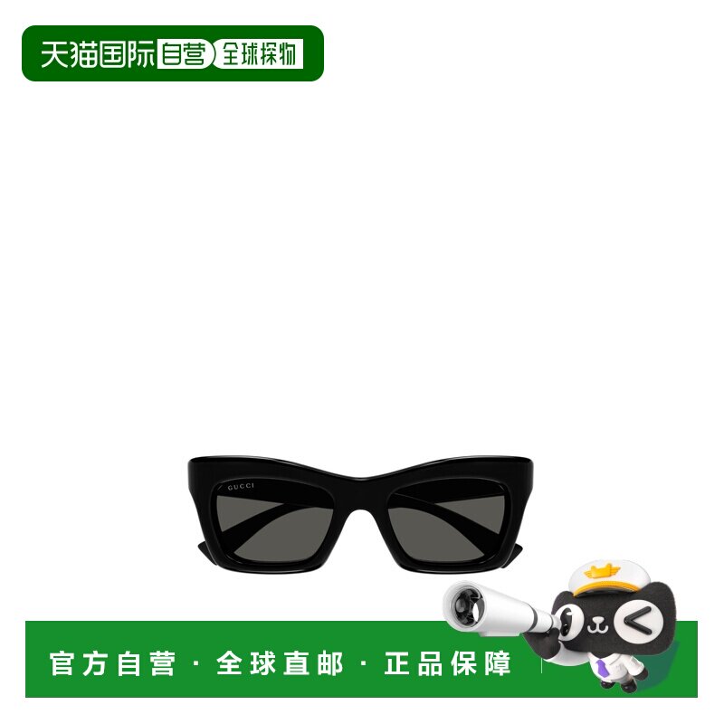 1h可退 香港直邮GUCCI 女士眼镜 GG1773SA001 AW2024 黑色 几何太图片