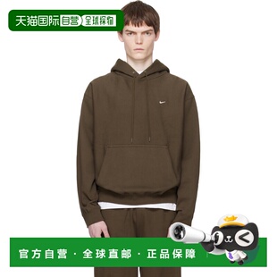 香港直邮Nike 耐克 男士 卡其色 Solo Swoosh Pullover 连帽衫 HV