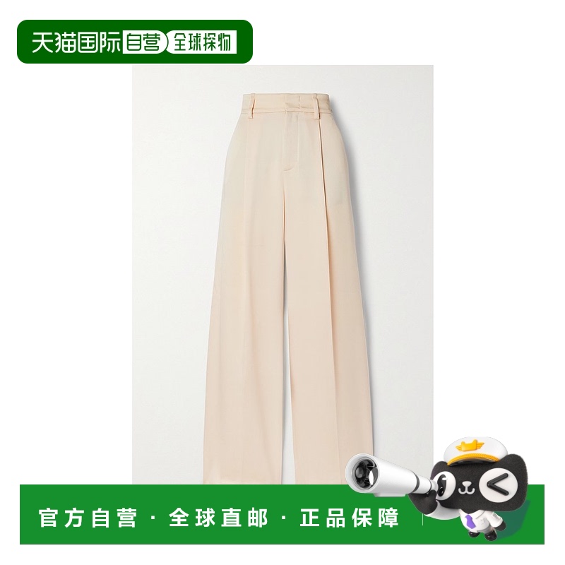 1h可退 香港直邮VINCE 女士 斜纹布阔腿裤 V964722193 brown棕色