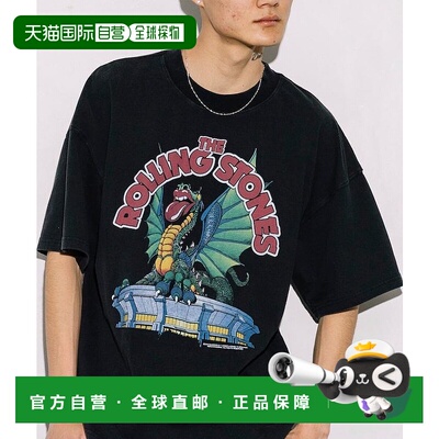 1h可退 日本直邮FREAK'S STORE The Rolling Stones 前卫印花大号