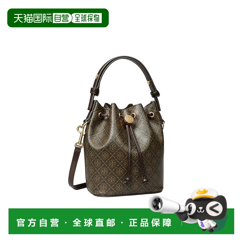 香港直邮TORY BURCH汤丽柏琦T Monogram女士可拆卸调节肩带合成革