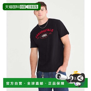 自营Aeropostale Cali Bear Applique Graphic Tee - black 7 美