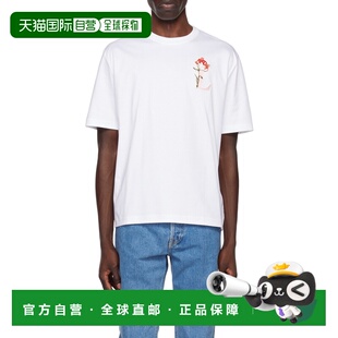 香港直邮LANVIN AW2023 男士 RMTSY005J302P2301 白色 T恤 1h可退