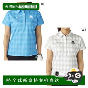 衫 625620 女式 Kappa 日本直邮Kappa 短袖 高尔夫服装 Polo 上衣