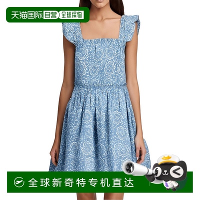 自营 madewell女式印花棉质迷你连衣裙-星花印花 美国奥莱直发