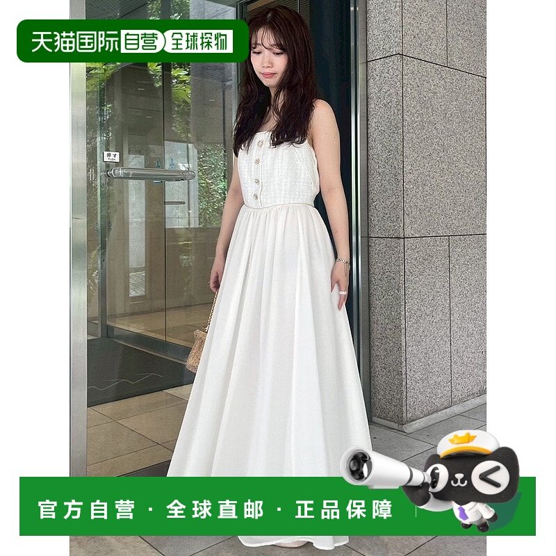 日本直邮LILY BROWN L.B CANDY STOCK 粗花呢组合高领连衣裙 [L.B