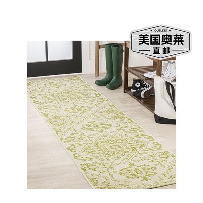 自营 jonathan y Estrella Bohemian Medallion Textured Weave /