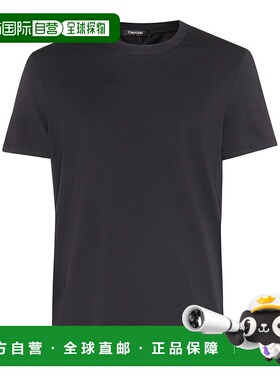 1h可退 香港直邮Tom Ford 汤姆 福特 男士 黑色棉质T恤 T4M081410