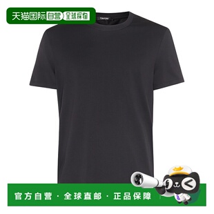 1h可退 香港直邮Tom Ford 汤姆 福特 男士 黑色棉质T恤 T4M081410