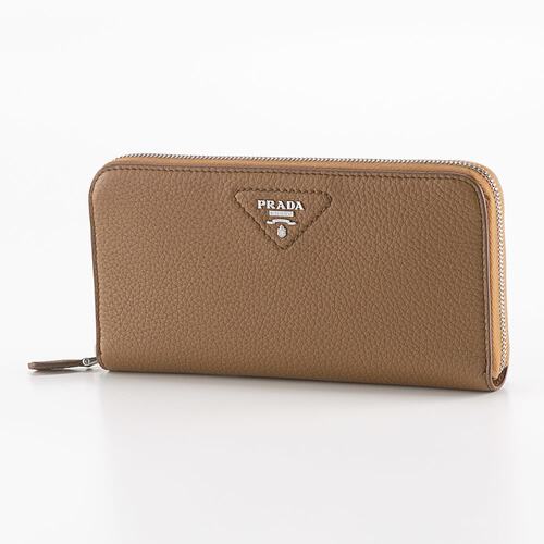 日本直邮PRADA VITELLO DAINO 圆形长钱包 1ML506 2BBE