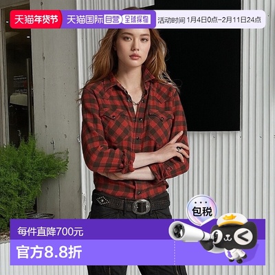 欧洲直邮RalphLauren拉夫劳伦 RRL苏格兰西部棉麻亚麻长袖衬衫