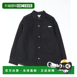 宽松丹宁绗缝衬衫 Klein男装 全棉复古质感 日本直邮Calvin 1h可退