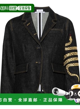 香港直邮THOM BROWNE 女士夹克 FBC812EE1184420 SS2025 深蓝色