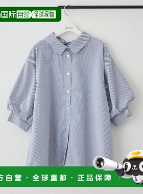 1h可退 日本直邮Remind me and forever 后背系带膨松袖衬衫蕾丝