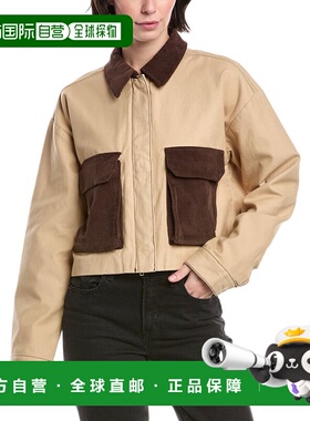 自营HUDSON Jeans Chore Jacket - black 美国奥莱直发