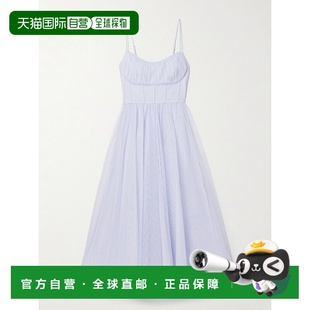 褶裥薄纱中长连衣裙 1h可退 女士 ZIMMERMANN 2420D 香港直邮潮奢