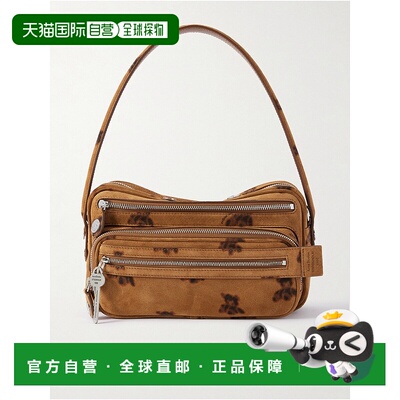 1h可退 香港直邮Acne Studios 艾克妮 女士 小号印花绒面革肩包 A