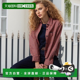 日潮跑腿UNIQLO优衣库 法兰绒宽松衬衫 13 RED WOMEN XS 479087