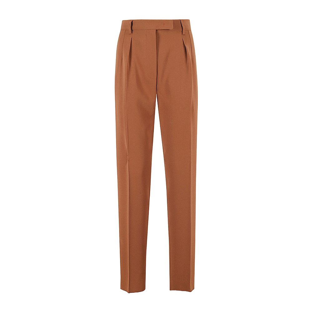 MAX MARA 女士休闲裤 6136024106050 AW2024 棕色 腰带环休闲裤图片