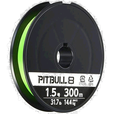 【日本直邮】禧玛诺PITBULL路亚海钓线PE线8编300米1.5号绿色尼龙