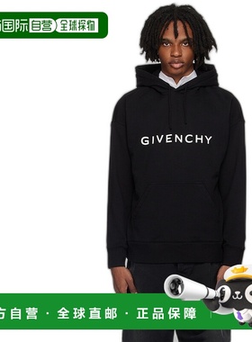 1h可退 香港直邮潮奢 Givenchy 纪梵希 男士 黑色 Archetype 连帽