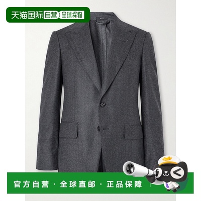 1h可退 香港直邮Tom Ford 汤姆 福特 男士 Shelton Wool-Herringb