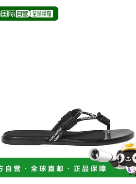 香港直邮Off-White 圆头平底拖鞋 OWIH05DS25LEA001