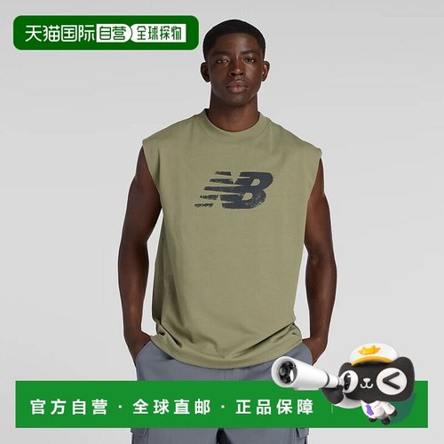 日本直邮New Balance 男士无袖 T 恤速干背心非常适合训练跑步和