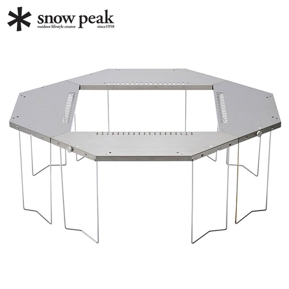 自营｜SNOWPEAK露营用品ZicaroTableST-050桌子户外圆桌烧烤架