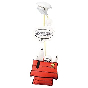 Takara Tomy多美 婴儿车吉祥物挂件 史努比图案