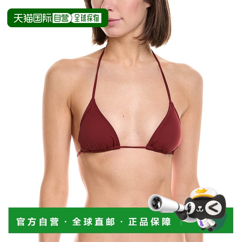 自营 a.l.c.A.L.C Devin 三角比基尼上衣 - 红色 美国奥莱直发